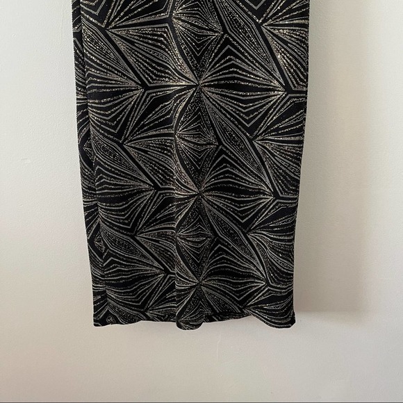 Cloth & People NWT Art Deco New Year’s Eve Black Gold Party Dress sz Small - Picture 8 of 12
